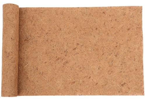 FRCOLOR Tapis Naturel en Fibre Végétale pour Terrarium de Tortue Substrat Dégradable et Résistant Tapis Personnalisable pour Cage Reptile Habitat Confortable et Propre