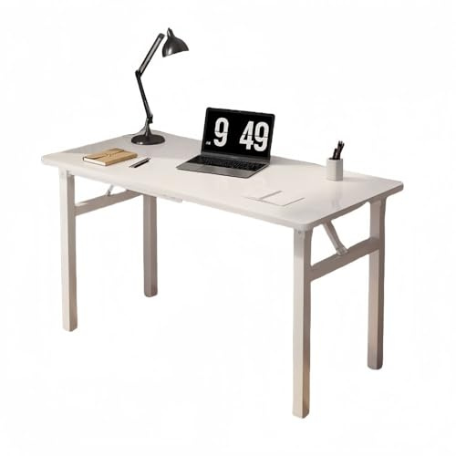 Escritorio plegable portátil para computadora, sin montaje, mesa de escritura compacta para espacios pequeños, versátil oficina en casa y estación de trabajo para laptop al aire libre, fácil