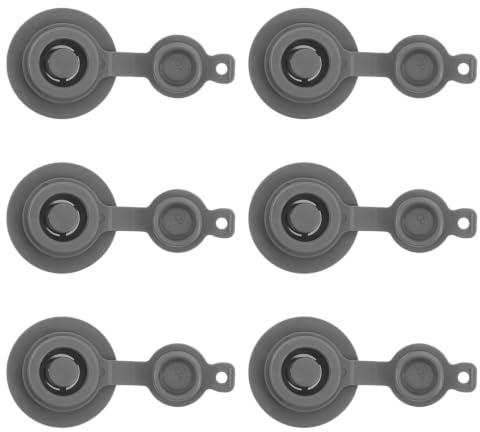 OUNONA 6 st universal uppblåsbar kuddepropp, TPU luftmadrassventil | 2,5 cm ytterdiameter, 0,67 cm innerdiameter för utomhusbruk, camping, resor, läckageskyddande reservpropp för sovdyna