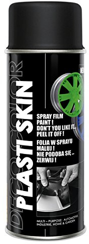 Deco Color 1 Stück Plasti Skin Sprühfolie Felgenfolie abziehbare Folie 400ml schwarz Matt 17600