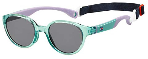 Tommy Hilfiger Unisex-Kinder TH 1424/S BN Y88 43 Sonnenbrille, Grün (Green Lilac/Grey)