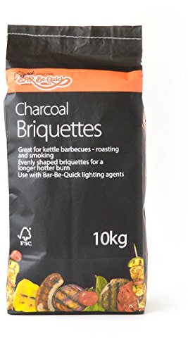 Rectella Bar-be-Quick Charcoal Briquettes 10kg Ideal for Smokers and Pit Barrels