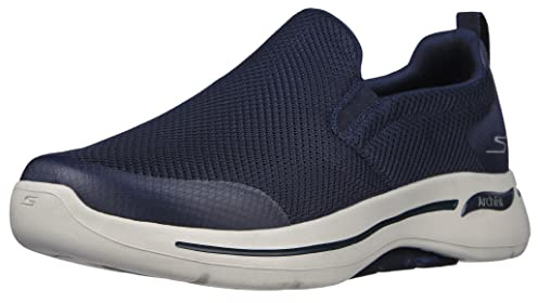 Skechers Gowalk Arch Fit-Athletic Slip-on Casual Loafer Walking Shoe Sneaker, Zapatillas Hombre, Azul Marino Gris, 44 EU