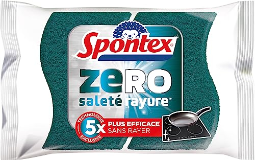 Spontex Eponge Zéro Surfaces Délicates, 2 unités