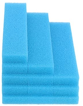INGVIEE 12 Stück Kompatibel Blau Filterschwamm für All Pond Solutions FW-29