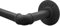 Qlfyuu Curtain Poles Industrial Curtain Rail, Curtain rod for Windows Black Rust-Resistant, Extendable Shower Curtain Poles Metal for Indoor and Outdoor (Black, L(210-310CM))