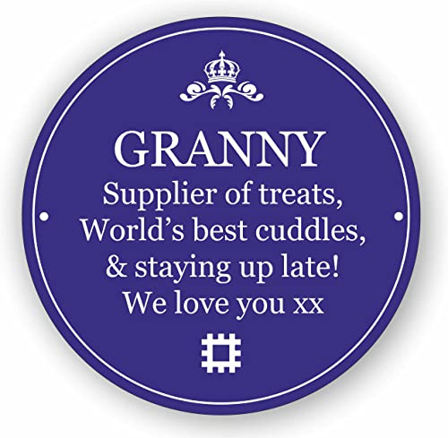 Derwent Laser Crafts Personalised Blue Heritage Wall Plaque Sign Birthday, Best Man, Wedding, Retirement, New Home, Anniversary