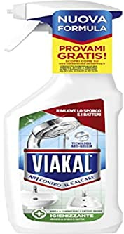Viakal Acciao Cucina, La potenza Dell’Aceto Per Rimuovere Fino Al 100% Di Calcare Con La Tecnologia Anti-Goccia, Pack of 10