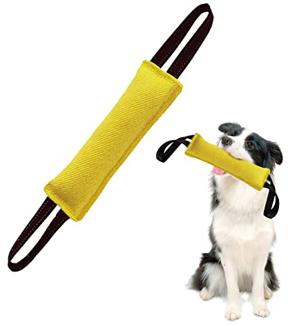 Jodsen Manicotto per Cani,Salsicciotto Cane Addestramento per Il Gioco,Cuscino da Morso Interattivi per Cani con 2 Maniglia Forte,Durevole Giocattolo da Tirare per Cani,Giocattolo da Mordere in Iuta