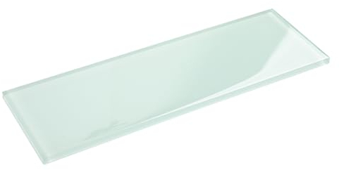 Soulscrafts Glasfliesen für Backsplash, Glas-U-Bahn-Fliesen, 10,2 x 30,5 cm, für Küche, Bad, Dusche, Wand, Eiszeit, 12 Stück, 4 m²