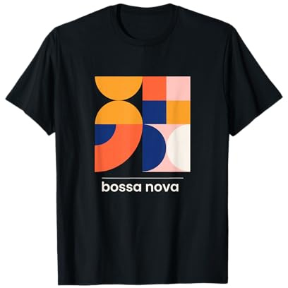 Bossa Nova Brasil Jazz Music - Maglietta dal design moderno vintage Maglietta