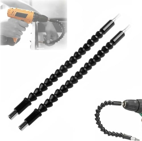 Superbit – 2 Stück Superbit Schraubendreher, flexibel, Super Bit flexible Bohrerverlängerung, Superbit biegt und dreht sich um 360 Grad, flexible Schaftverlängerungs-Bits, flexible Bohrerverlängerung