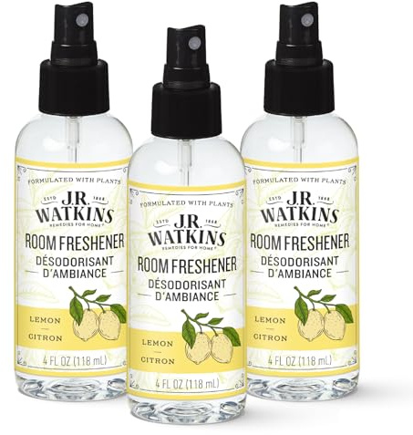 J.R. Watkins Room Freshener - Lemon - 4 Fl Oz(Pack of 3)