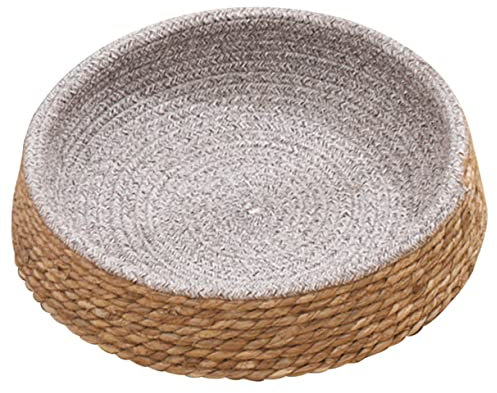 Angoily Rattan Pet Nest Bed for Cat and Dog Basket Bed Comfortable and Small Dogs