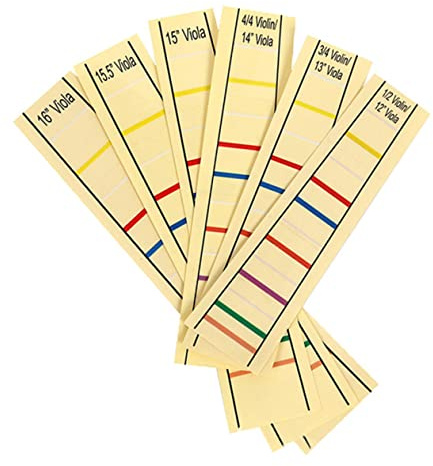 ifundom Cello Gelber für 1/8 Cello aus Papier Fingeraufkleber Praktischer Griffbrett Etikettenaufkleber zum Schutz und Verstehen der Griffbrettpositionen für Anfänger