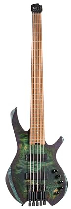 Cort 5-String Headless Space Bass Star Dust Green