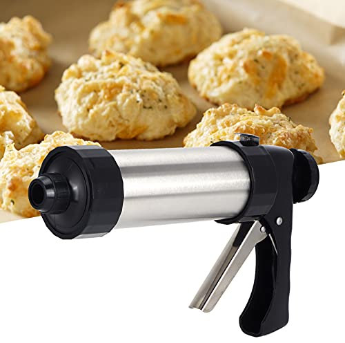 Cookies Biscuits Maker Press Kit Cake Pastry Nozzle Cake Decorating Tools Multifunctional Comfort Grip Cookie Press Pump for Kitchen Use
