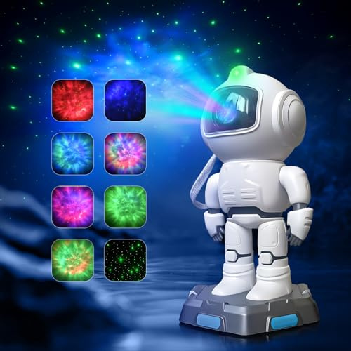 Astronaut Star Projector, Galaxy Nebula Night Light with Timer and Remote Control, Ideal for Bedroom Decor, Christmas, Valentine’s Day, Parties, Birthdays