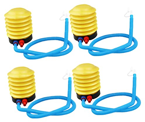 GOOHOCHY Batteridriven Fotpump Set Med 4 Delar För Madrass Ballongpool Och Simbassäng Kompakt Lätt Att Förvara