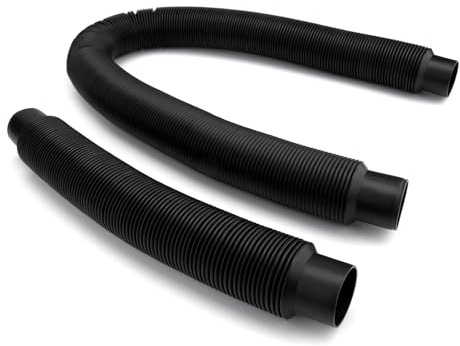 Rainwater collection downspout hose, 11 Ft and 27.5 Inch Lengths, 1.25 Inch Diameter, for rainwater buckets, to store more rainwater in gardens and outdoors 2-Pack