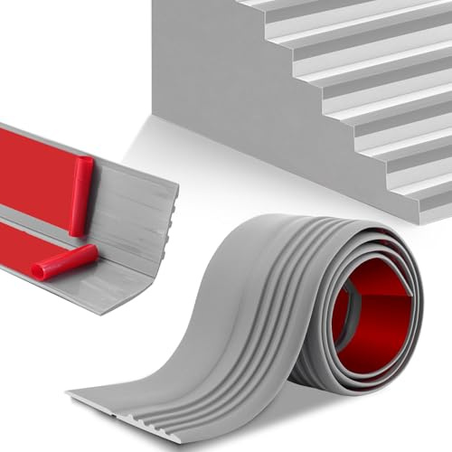YouMoro Nez d'escalier antidérapant, autocollant en vinyle, marches en PVC souple et antidérapantes pour une utilisation en intérieur et en extérieur, imperméable et résistant à l'usure (5 + 4,8 x 6 m