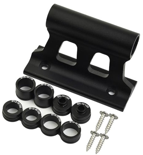 JCXIOC Supporto Forcella per Bici Supporto for Forcella for Bici con 8 adattatori for Bicicletta, Attacco for Forcella Passante a sgancio rapido, Accessori for Montaggio sul Tetto dell'auto(Black)