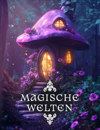 Magische Welten: Ein Fantasy Malbuch für Erwachsene – Magische Landschaften, zauberhafte Schlösser, Feen, Zauberer und mystische Orte zum Ausmalen (Verzauberte Welten)