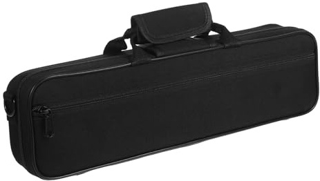 ULDIGI Flöten Tasche aus Robustem Oxford Tragbar mit Reißverschlusstasche Verstellbarem Schultergurt und Griff Passend für Querflöten Schützend und Reisefreundlich