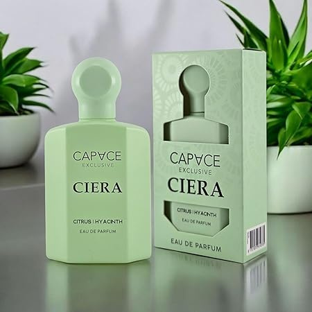 CAPVCEE EXCLUSIVE CIERA Eau de Parfum pour Femme 100 ml – Parfum vivifiant aux agrumes et jacinthe 100 ml