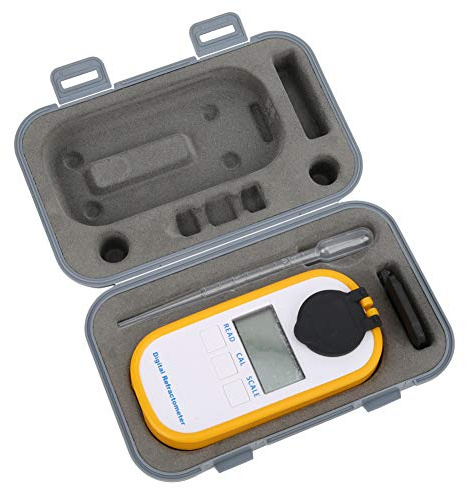 Misuratore Di Concentrazione Zuccherina Digitale, Tester Per Vino Frutta E Succo, Display Digitale - Alta Precisione E Affidabilità, Uso Domestico E Professionale