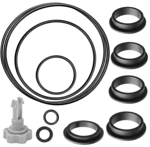 Kits de reparación de sellos de motor de bombas de piscina con múltiples juntas tóricas y válvulas de liberación de aire para mantenimiento de filtro de arena, juntas de válvulas de liberación de aire