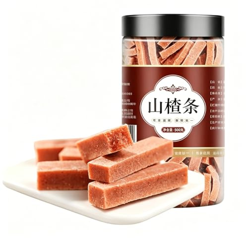 Lanières De Aubépine Douces Et Acidulées 500g - Pâte Fruit Traditionnelle Asiatique Texture Moelleuse Bonbon Chinois