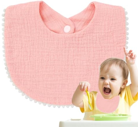 Muslin Drool Bibbs, småbarn Bib, Cotton Gaze saliv handduk bandana drool haklappar, Bekväma barn tänder bandana trasa för barn, flickor, pojkar, familj