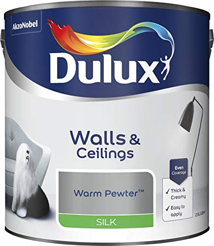 Dulux Paints 2.5 Litre Ready Mixed Silk Warm Pewter