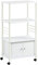 SoBuy Mobile microonde Carrello Cucina credenza Cucina salvaspazio FRG12-W (Bianco)