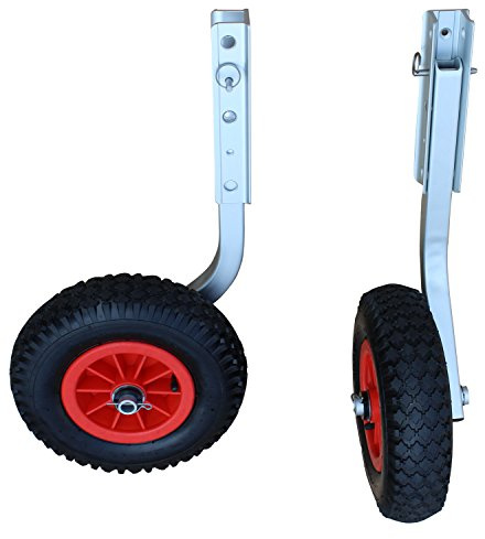 Brocraft Dolly-lanseringsbåt 30,5 cm aluminiumhjul för uppblåsbara båtar och båtar