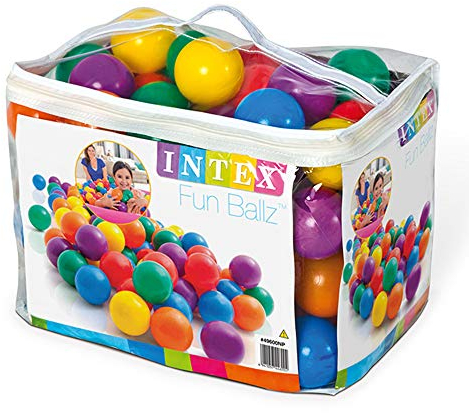 Fun Ballz Tasche mit 100 bunten Bällen, D8 cm + 2 A