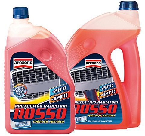 LIQUIDO PROTETTIVO PER RADIATORI ROSSO 4,5 LITRI