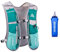 AONIJIE 5L Outdoor Sport Multifunctional Camping Backpack Cycling Running Climbing Hiking Hydration Vest Pack with 500ml Soft Flask (Light Blue, One Size)
