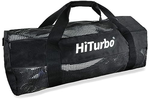 Hiturbo 100L Mesh Dive Duffel Bag: Large Scuba Gear for Diving
