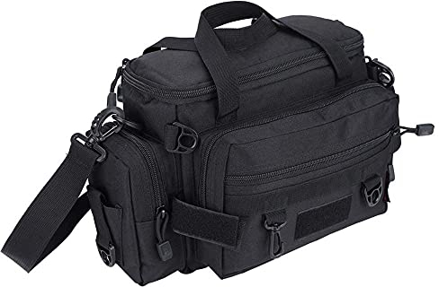 Jadeshay Angeltasche, Tragbare Angeltasche Rutentasche, Angelrucksack, Angelköder Box Angelausrüstungstasche Verstellbarer Gürtel Zubehör Halter Tasche