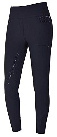 Kingsland Pull-on Reithose KLkatja für Damen, E-Tec Navy Winter Dressage 2020, Größe:40