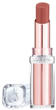 L'Oréal Paris Color Riche Glow Paradise, Rossetto e Burro a Cacao 2-in-1, Per Labbra Nutrite e dal Look Naturale, Finish Rimpolpato e Brillante, Texture Cremosa, Tonalità: Nude Heaven