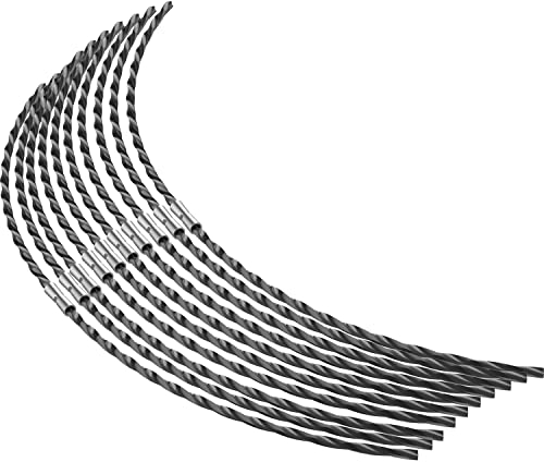 Fili per Decespugliatori,10 Pezzi F016800431 Filo Nylon per Tagliabordi per Decespugliatore Bosch AFS 23-37,Lunghezza: 37 cm, Diametro: 3,5 mm
