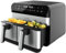 Cecotec Freidora de Aire Digital de 9L Air Fryer Cecofry Advance 9000 Inox. 2800W, 2 Cubetas de 4,5L, Temperatura Dual, Temperatura Regulable de 80-200 ºC, 7 Programas, Panel Táctil Multifunción