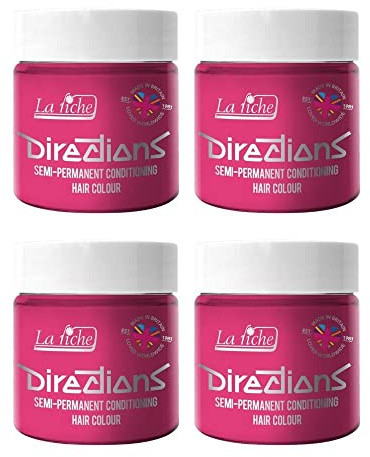 La Riche Directions Semipermanente Haarfarbe 100 ml Dose 4 Packung (Carnation Pink)