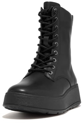 Fitflop Botines de Piel F-Mode Negro