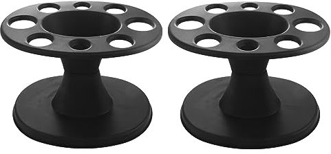 Vctitil Juego de 2 soportes de almacenamiento de peine redondo, organizador de cepillos de plástico, accesorios de corte de pelo, soporte para cepillo de pelo, herramientas de peinado para salón