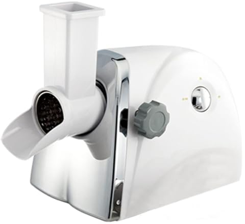 Rallador de queso comercial, rallador de queso eléctrico rotativo, trituradora de verduras de acero inoxidable, molinillo de queso, con 3 cuchillas de tambor de acero inoxidable, para queso, pepino