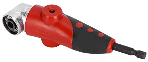 Winkelschraubendreher-Bohrer, 7-teiliges Schraubendreher-Bit-Set, 1/4-Zoll-Sechskantschaft, 105-Grad-Winkelschraubendreher-Adapter mit Bohrer-Hülse, Kreuz, Vierkant-Antriebsnüsse